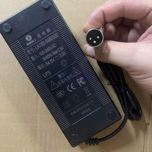 Chargeur de batterie Depower 54,6V 3,0A à brancher pour scooter, fauteuil roulant électrique, fabrication chinoise - Product Image 1