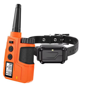 Waterdichte oplaadbare plastic hondentraininghalsband voor 2 honden, afstandsbediening, bereik 4000ft, instelbare piep en vibratie, veilig - Product Image 1