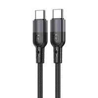 Kabel Data pengisi daya cepat, kabel Data tipe-c ke tipe-c PD 60W, kabel pengisian daya Cepat USB 2.0 PD3.0 Tipe c