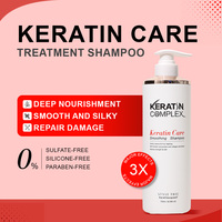 Kit de Soins Capillaires au Gel de Kératine Complexe Marque Blanche – Shampoing et Après-Shampoing Rafraîchissants pour Cheveux Frisés