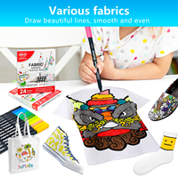 Nouveauté Stylo marqueur textile permanent à pointe fine pour tissu