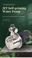 Pompa Jet Cerdas 220V Baja Tahan Karat 304 Tekanan Konstan Frekuensi Variabel 1.1kW OEM Pompa Booster Pasokan Air 45m Head