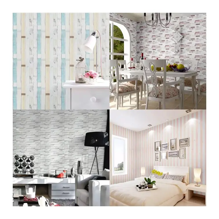 PVC Printable Self Adhesive Wallpaper Sticker Roll Home Decoration Wall Paper Luxury