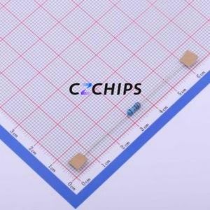 Resistencia de Orificio Pasante RN1/4W22K1FT/BA1, Componente de Orificio Pasante (THT), Película Metálica de 2.4x6.4mm, 22.1kOhm, 1%, 250V - Product Image 1