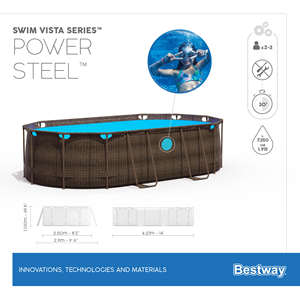<span class=keywords><strong>Bestway</strong></span> 56714 piscines <span class=keywords><strong>piscine</strong></span> extérieure à cadre métallique piscines hors sol pour jardins - Product Image 5