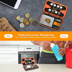 도매 포켓 스케일 핫 디지털 포켓 저울 하이 퀄리티 ABS 플라스틱 + SS 200g 0.01g LCD 디스플레이 OEM 및 ODM 지원 - Product Image 6