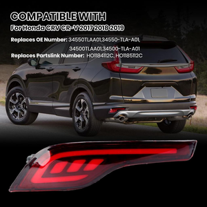 Luci LED Lampeggianti per Auto <span class=keywords><strong>2</strong></span> Pezzi per Honda CRV CR-V 2017 2018 2019, Riflettore Multifunzione 12V, Luce Posteriore, Luce Freno per Paraurti - Product Image 4