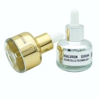Haoxin-flacon compte-gouttes en verre transparent 1 oz, bouteilles de 30 ml, avec compte-gouttes, avec bouchon en or brillant, sur les manches
