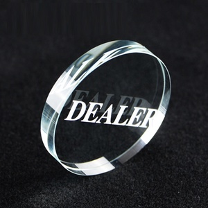 Bouton Texas Hold'em pour croupier de <span class=keywords><strong>poker</strong></span> Bouton pour croupier de <span class=keywords><strong>poker</strong></span> en cristal de haute qualité personnalisé - Product Image 4