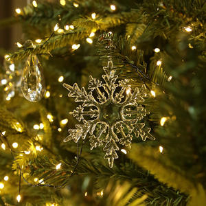 Acrylic Trong Suốt Nhân Tạo Giáng Sinh Bông Tuyết Năm Mới Cây Pha Lê Đồ Trang Trí Cho Trung Tâm Mua Sắm Trang Trí Giáng Sinh Bóng - Product Image 4