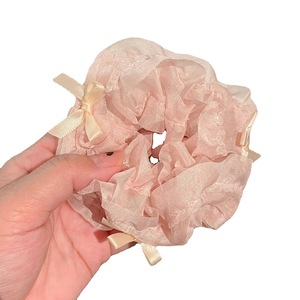 Venta al por mayor verano primavera banda <span class=keywords><strong>para</strong></span> <span class=keywords><strong>el</strong></span> <span class=keywords><strong>cabello</strong></span> crunchies pulsera <span class=keywords><strong>el</strong></span>ástica accesorios <span class=keywords><strong>para</strong></span> <span class=keywords><strong>el</strong></span> <span class=keywords><strong>cabello</strong></span> diseñador a granel <span class=keywords><strong>tul</strong></span> encaje scrunchie con lazo - Product Image 2