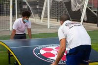 Table de Tennis de Table/Football Pliable Imperméable en SMC pour Extérieur/Intérieur, Couleur Personnalisable