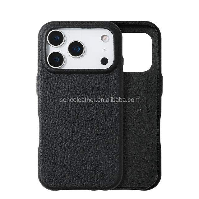 Full Grain Leather case Cover for Cellphone Accessories Mobile Phone Cases Leather Cover for iphone 17 18 Pro Max Duo