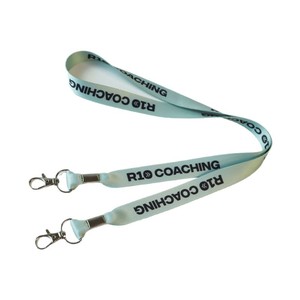 Promotion Ribbon Polyester Cartoon Black Neck Custom Lanyard Fashion Custom Woven Lanyard