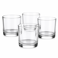 Mini-gobelet en verre transparent pour bougie votive 55 ml – Lot en gros pour décoration de table de bar, fête, mariage, événement