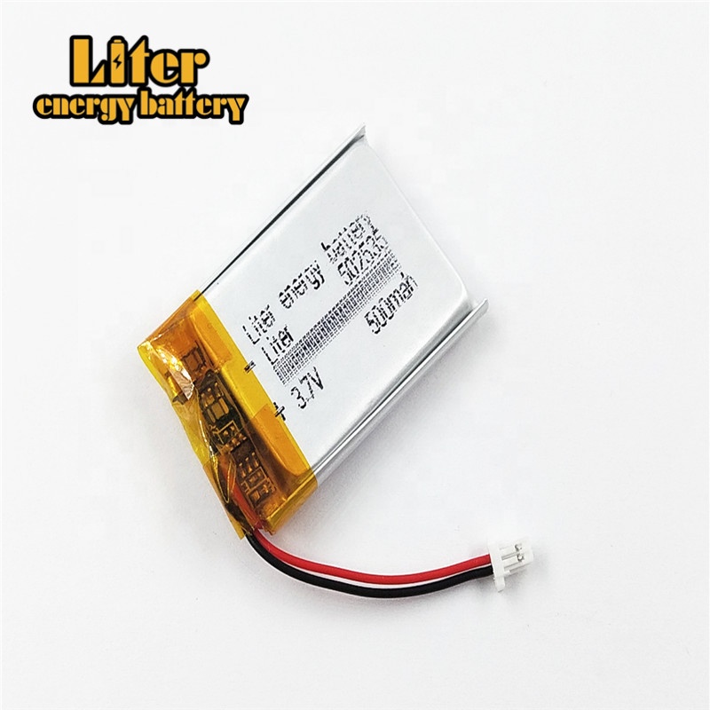 Литий-полимерный 502535 3,7 в 500 мАч 052535 литий-полимерный аккумулятор с разъемом 1,0 мм