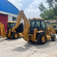 Sunblaze CE Certified Backhoe Loader Mesin Diesel Yunnei Sistem Hidrolik Penuh Garansi 1 Tahun-Rakitan Gearbox Handal untuk