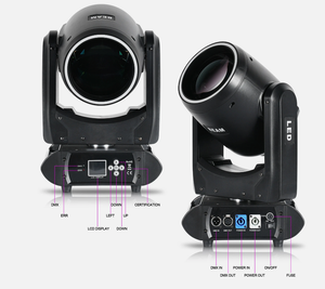 Projecteur LED mobile Disco 300W à prix compétitif avec DMX512 et effet d'anneau lumineux net pour spectacles de divertissement, <span class=keywords><strong>DJ</strong></span> et scènes - Product Image 5