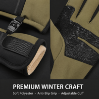 Gants de cyclisme et de ski unisexes imperméables, coupe-vent et compatibles écran tactile avec logo personnalisé pour les sports de plein air et la conduite