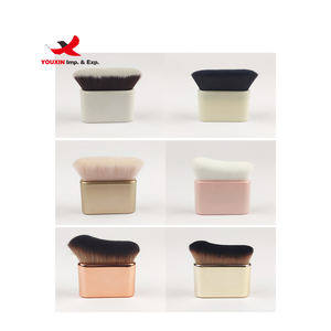 Pinceau plat pour fond de teint, manche électroplaqué, pour maquillage, livraison directe, achat groupé - Product Image 6