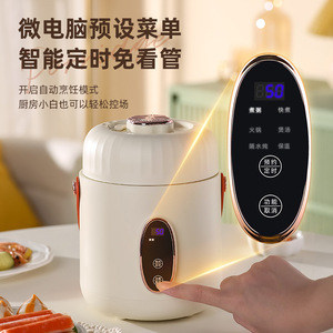 Mini Electric Cooker 18x19x25cm Digital Control Multi Function Timer For Dorm Home Office - Product Image 1