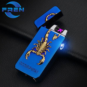 <span class=keywords><strong>FR</strong></span>-603 la plus grande usine de briquets à l'arc de Chine le briquet à motif de dragon créatif briquet électronique coupe-vent - Product Image 5
