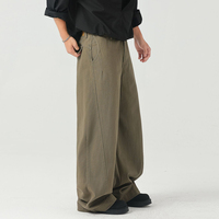 Pantalon décontracté tendance de style américain, couleur unie, polyvalent, confortable, pour hommes et femmes, pantalon en jean tendance à jambe droite