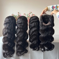 Perruques brésiliennes vierges non traitées en cheveux humains, avec dentelle HD, ondulées, 13*4, densité 180%, qualité supérieure, sans colle, Lishahair