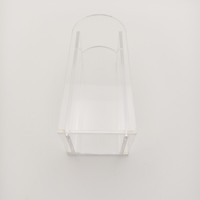 Table de centre pour plantes hydroponiques en acrylique transparent poli, forme géométrique personnalisée ODM, légère, moderne et élégante, pour la maison