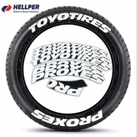 Autocollant de lettrage pour pneus YO TIRES PROXES, décoration de carrosserie, lettres en relief en PVC