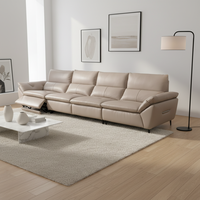Luxuriöses Ledersofa Modernes Wohnzimmer-Design Modulares Chesterfield-Sofa-Set Möbel für Zuhause Hotel Büro