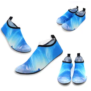 Sepatu pantai air Aqua Neoprene, sepatu air Aqua ringan sol Tpr kaus kaki Neoprene cepat kering