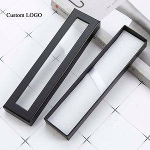 Custom Printed Paper Pen Box with Transparent <b>Window</b> for Promotional Gifts - Product Image 3