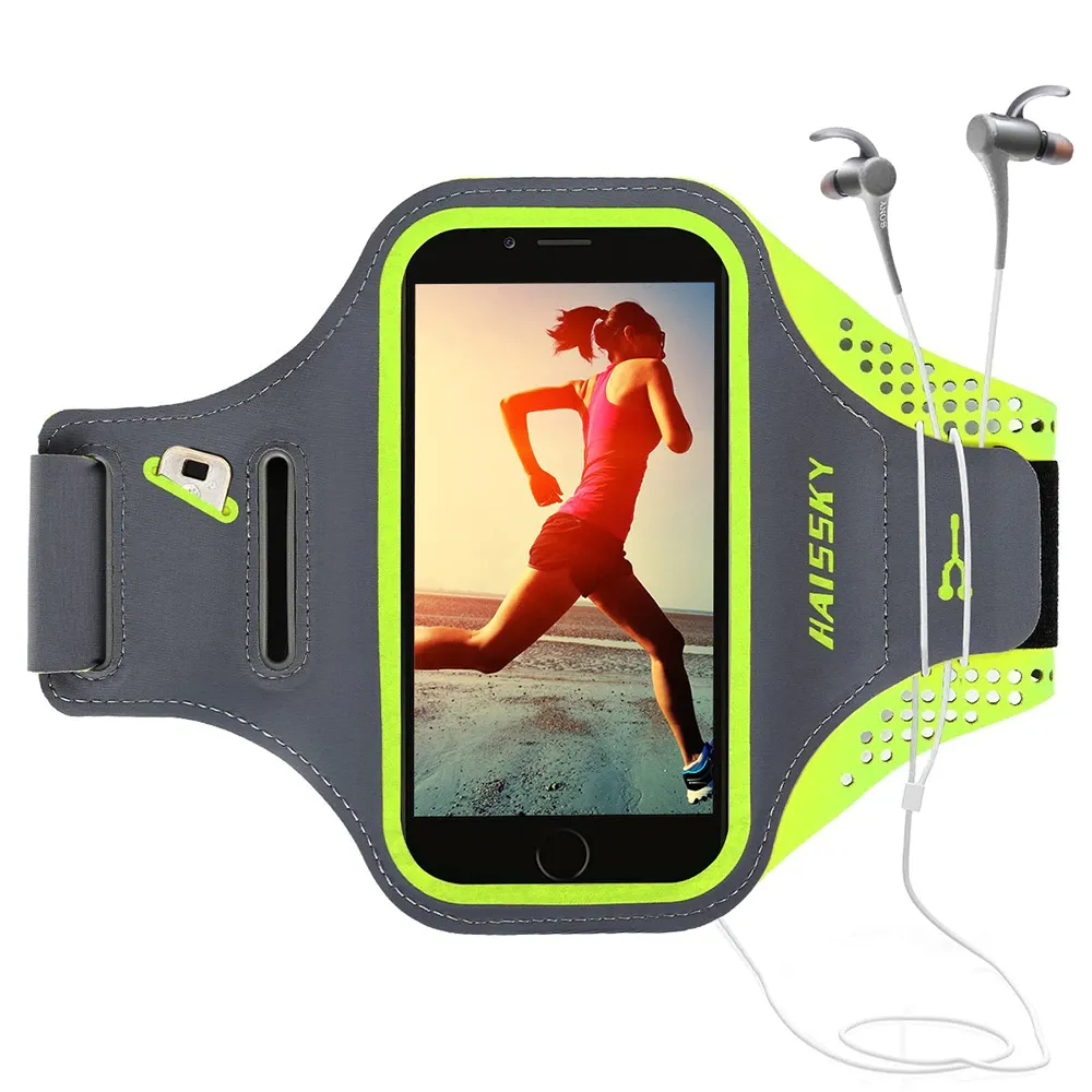 Classic Running Sport Armbands Phone Pouch For iPhone 14 13 12 11 Pro Max Arm Band Bag For Samsung S22 Xiaomi 11