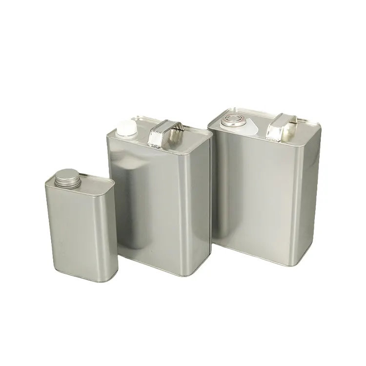 Metal Tin can wholesale 2L/4L/5L factory price solvent tank square tin oil can/thinner cans