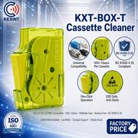 Cassette de nettoyage de fibres optiques KEXINT pour LC SC FC ST MU, plus de 500 nettoyages, boîte d'outils de nettoyage de connecteurs optiques rechargeable