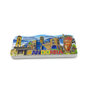 Aimant de réfrigérateur en résine écologique personnalisé tout-en-un, design Andorra Sant Miquel, autocollant 3D pour réfrigérateur, souvenir de remise de diplôme - Product Image 2