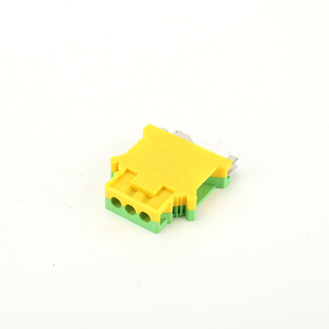 Bloc de bornes de terre Guan Yang USLKG-16N 16 mm, double couleur, pour rail DIN - Product Image 2
