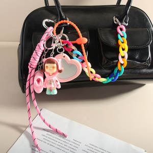 Colgante de personaje Streetwear 'Big Cap' para bolso, colgante mini colorido con diseño de zapatilla y sudadera, cordón para teléfono, accesorio de llavero urbano Hypebeast - Product Image 2