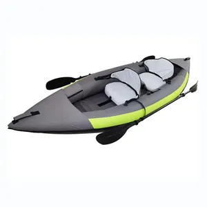 Pabrik Tiongkok murah kayak dropstitch tiup pvc kayak tiup dua orang Kayuh kayak