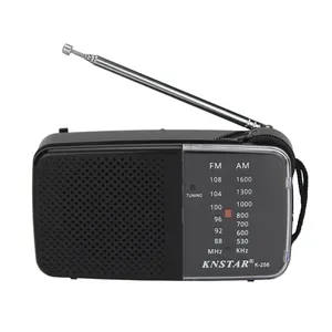 Big voice fm am radio pocket knstar radio abs plastic casing radio K-258