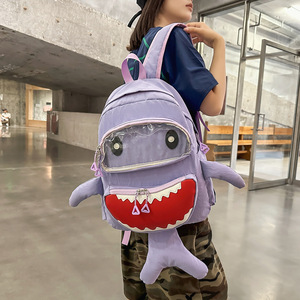 Mochila de Tiburón Pequeño Personalizada de Marca de Moda Verano 2026, Diseño Exclusivo Unisex, Bolso de Hombro con Dibujos Animados - Product Image 5