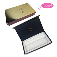 Juego de botellas de vino y whisky de cartón dorado con logotipo de diseño de lujo personalizado caja de presentación de embalaje de cajón de regalo