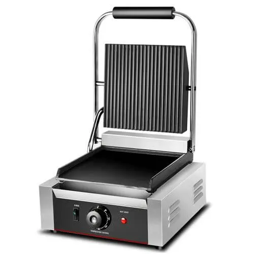 Commerciële Keuken Apparaat Elektrische Snack Sandwich Druk Panini Grill Machine