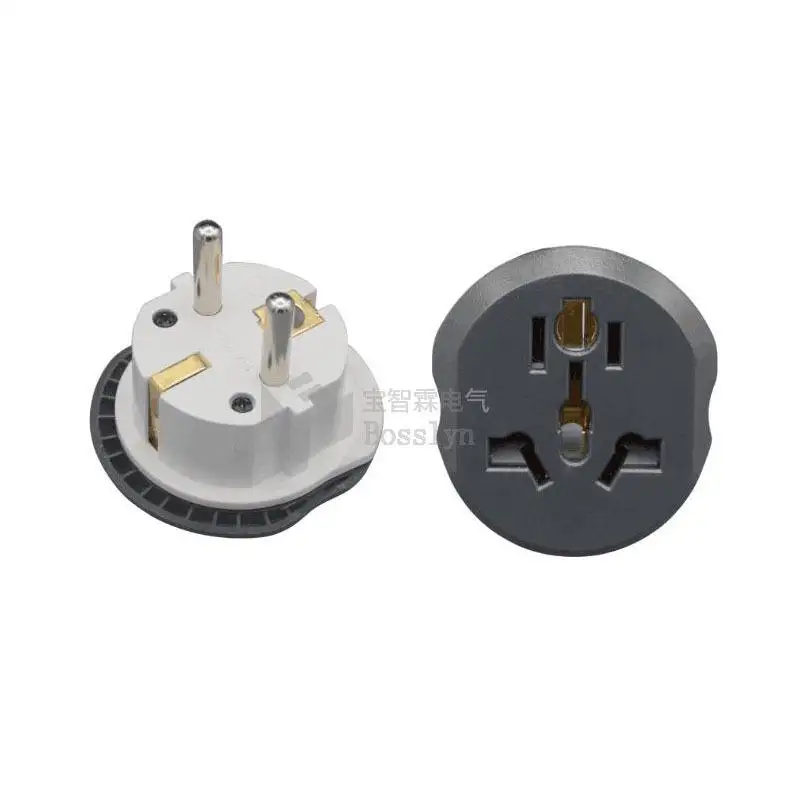 Universal Plug Converter FR AU US UK To EU Travel Adapter High Quality Home Plug Adapter 16A 250V Wall Electric Socket