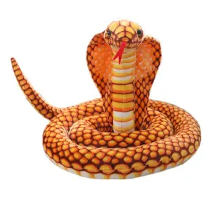 Bán buôn tùy chỉnh emulational con rắn Thú nhồi bông đồ chơi sang trọng động vật hoang dã đồ chơi với squama da