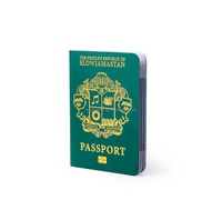 Nouveau cahier portable de passeport en cuir PU Service d'impression de livre de passeport personnalisé