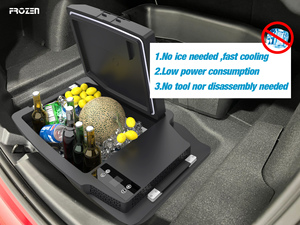 Réfrigérateur vertical 12V pour coffre de Tesla Model 3, parfaitement adapté au coffre pour le <span class=keywords><strong>camping</strong></span> et les congélateurs. - Product Image 4