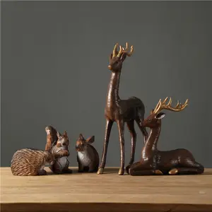 Wholesale Nordic Suit Home Decoration Accessories Resin Animal Sculptural Tabletop Statue Nordic Ornaments Home Decor