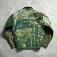 Ensemble de vestes en tapisserie YSJY personnalisées de haute qualité, style streetwear, surdimensionnées, avec fermeture éclair intégrale, en jacquard, pour hommes